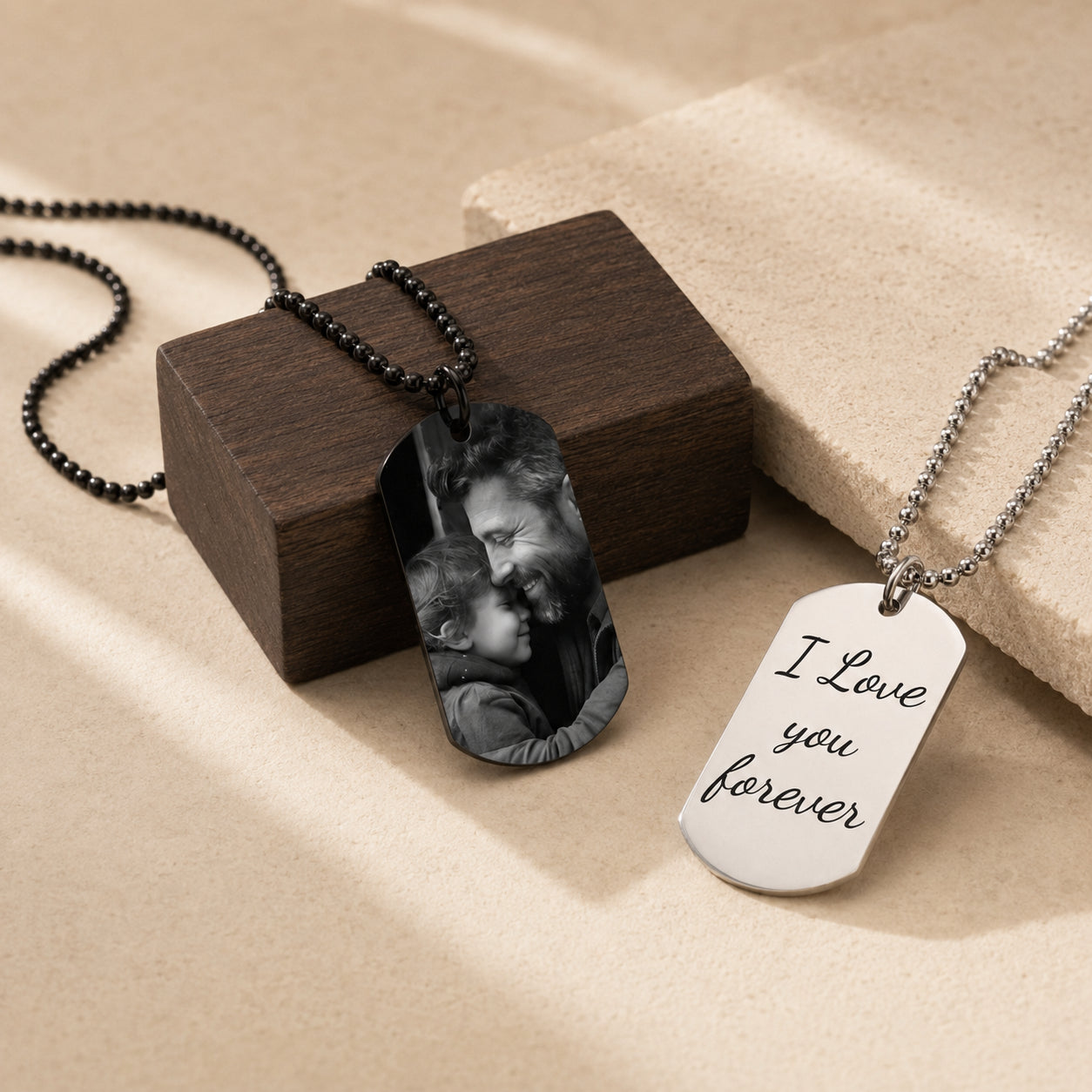 Personalized photo dog tags