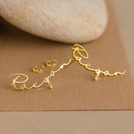 Personalized Name Earrings — product photo 4