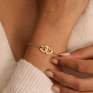 Personalized Heart Name & Birthstone Bracelet — product photo 5