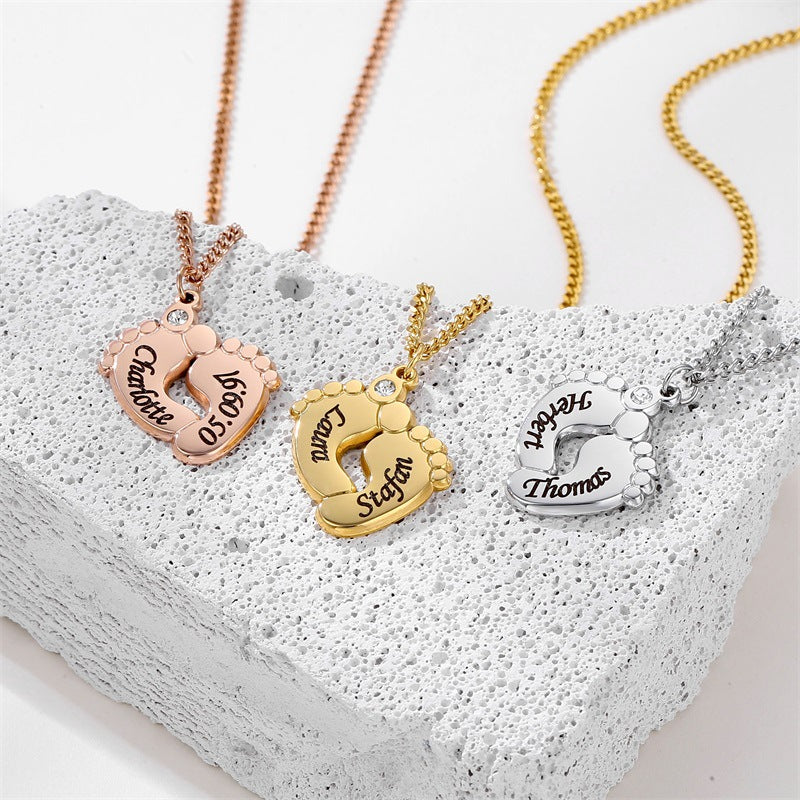 Personalized name necklace, custom engraved nameplate pendant, gift for her
