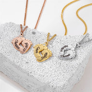 Personalized name necklace, custom engraved nameplate pendant, gift for her