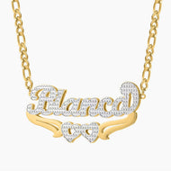 Personalized Double-Layer Couples Name Necklace — product photo 6