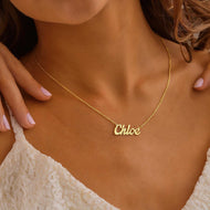 Personalized Cursive Script Name Necklace — product photo 5