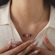 Personalized Colorful Name Necklace — product photo 5