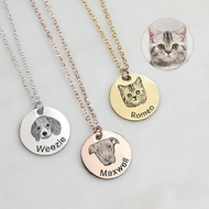 Memorial necklace pendant size guide, 2cm to 3cm personalized engraved options