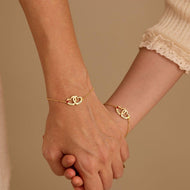 Personalized Heart Name & Birthstone Bracelet — product photo 2