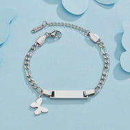 Personalized Butterfly Name Bracelet