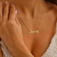 Personalized Cursive Script Name Necklace — product photo 3