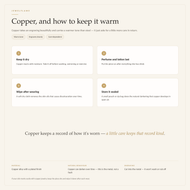 Copper jewellery care guide