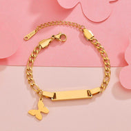 Personalized Butterfly Name Bracelet