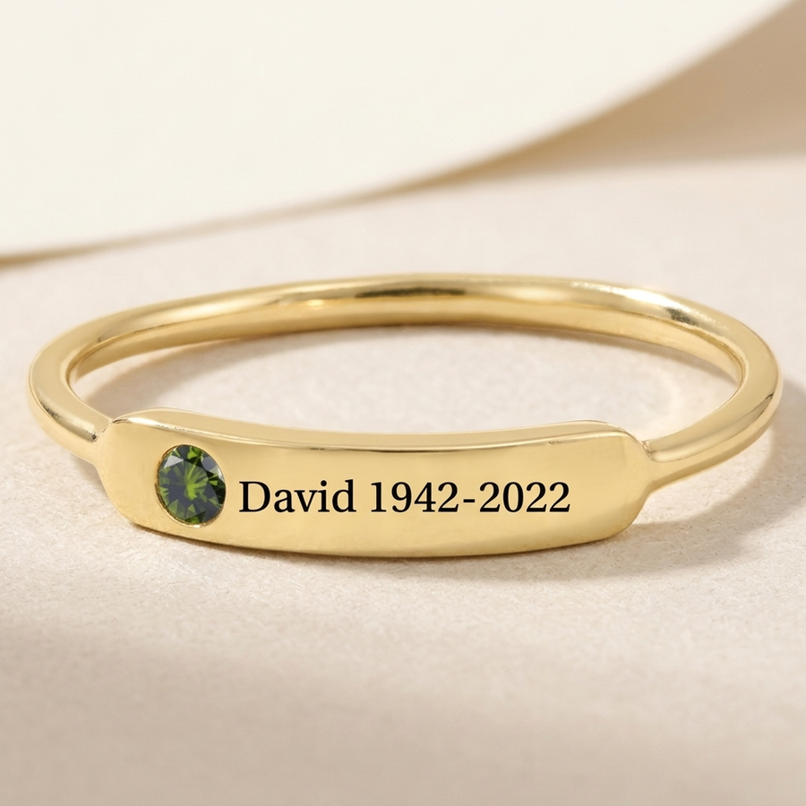 Personalized Memorial Ring